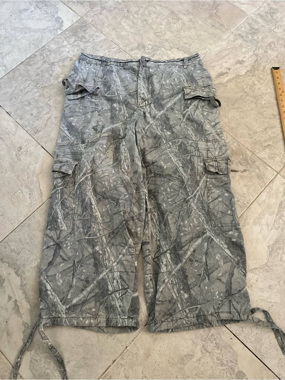 Almost Famous Gray Camouflage Cargo Pants
